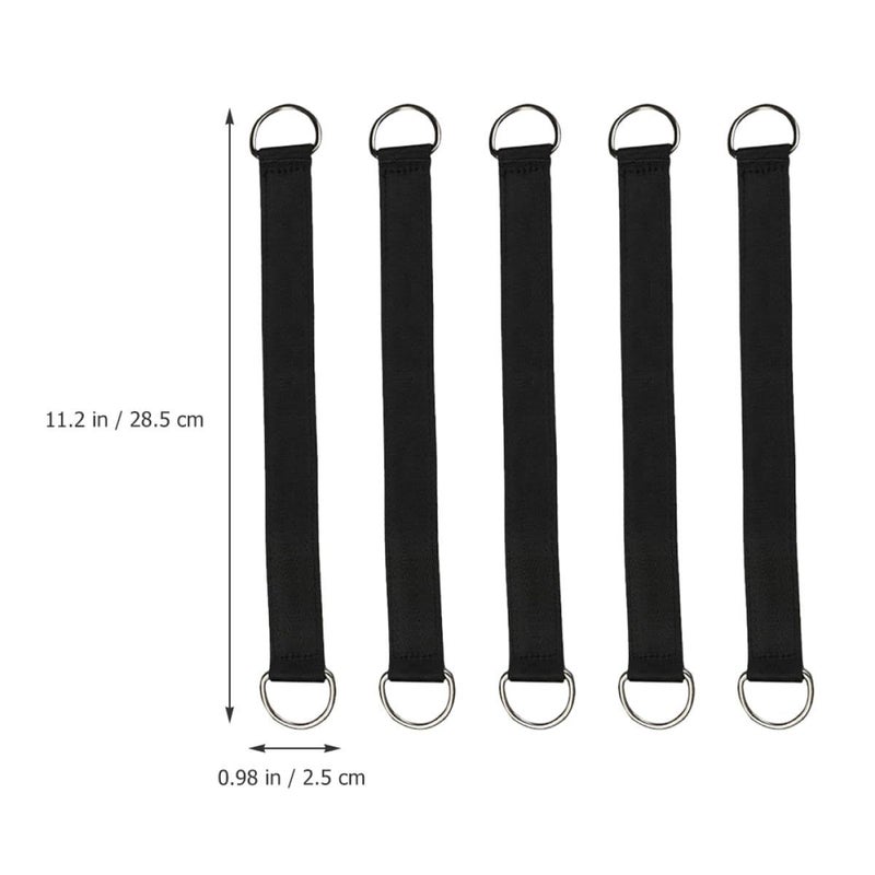 5 Adjustable Camping Hammock Straps Tree Swing Hanging Rope Kit With Heavy Duty Hooks For Hammock Chair And Porch - Image 3