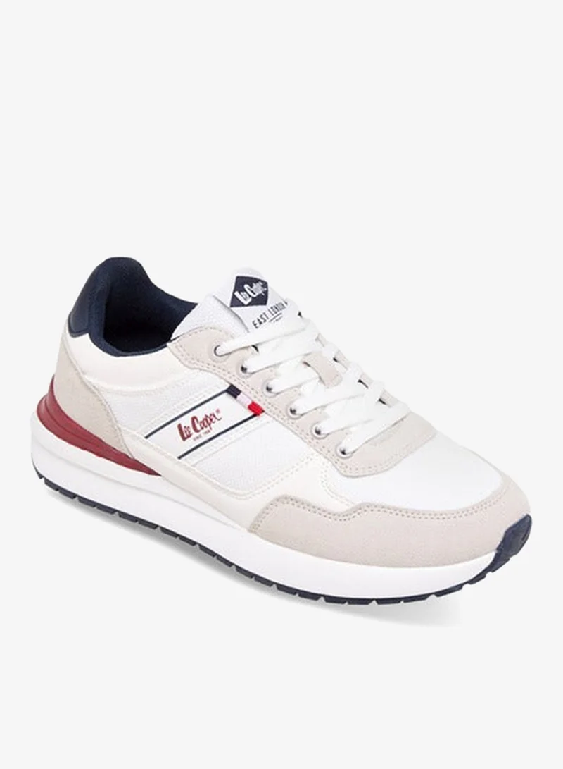 لي كوبر سنيكرز نسائي بطبعة شعار مع إغلاق برباط