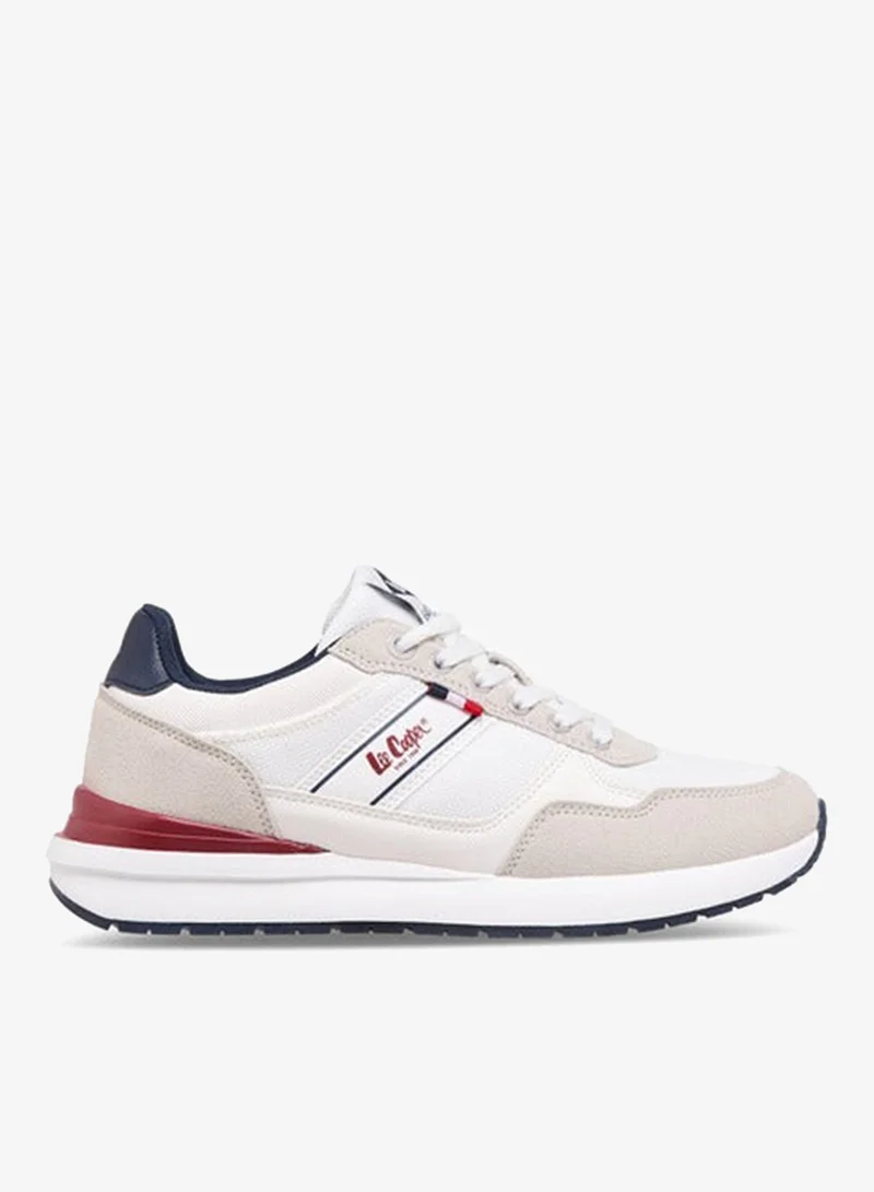 لي كوبر سنيكرز نسائي بطبعة شعار مع إغلاق برباط