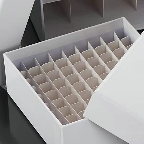 Scienfocus lab Cardboard Freezer Box - White/81 Place,Water and Ice Resistant Coating,For storing 1.5-2.0 mL cryovials(Pack of 12) - Image 3