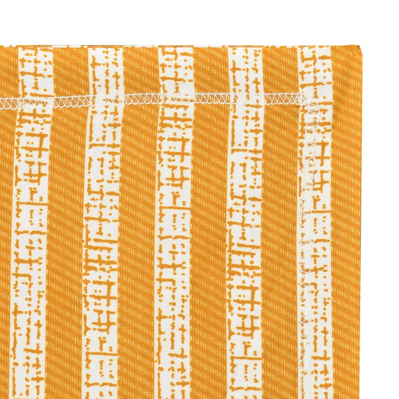 Nirwana decor Fitzy 280 TC Fitted bedsheet Single Size, Elastic bedsheet,36x78 inches + 10 inches Drop, with 1 Pillow Cover (D Stripes Camel, 36" x 78") - Image 5