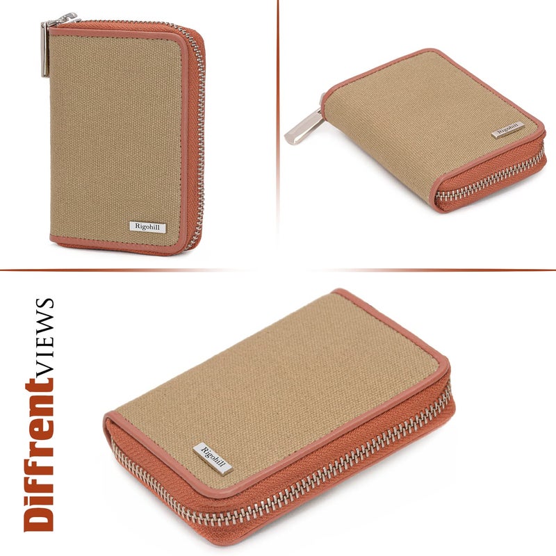 Rigohill Vittori RFID Blocking Leather Wallet for Men | Wallets Men Leather | Mens Wallet with 14 Card Slot (Rust) - Image 5