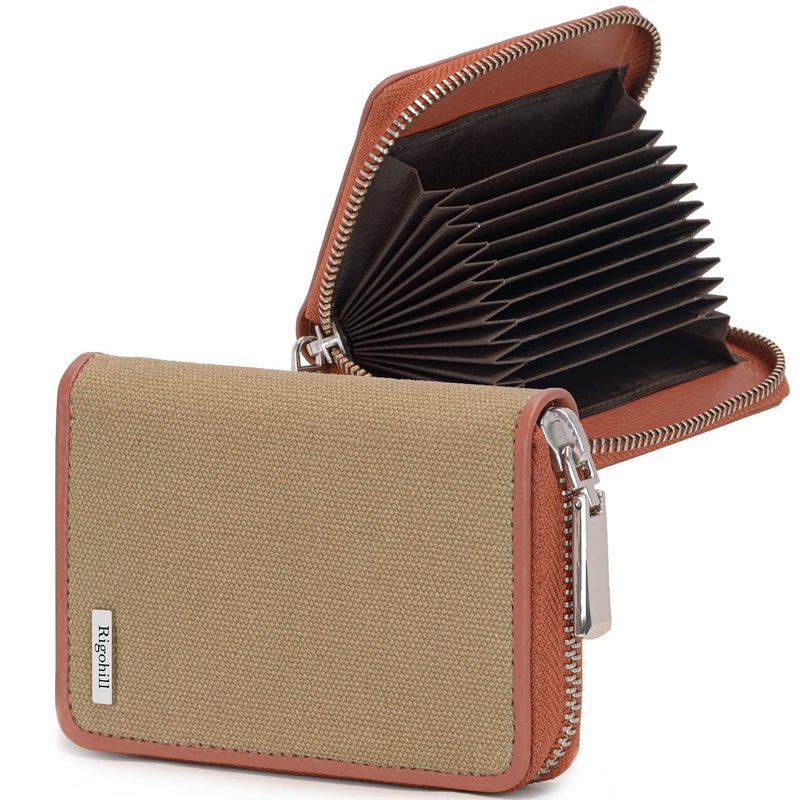 Rigohill Vittori RFID Blocking Leather Wallet for Men | Wallets Men Leather | Mens Wallet with 14 Card Slot (Rust) - Image 2