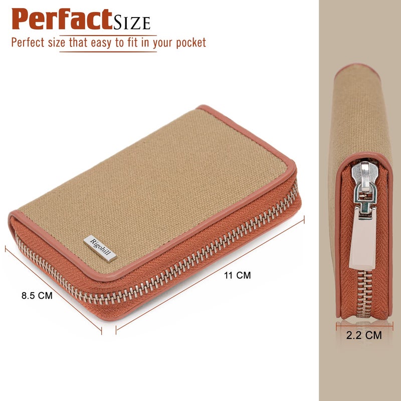 Rigohill Vittori RFID Blocking Leather Wallet for Men | Wallets Men Leather | Mens Wallet with 14 Card Slot (Rust) - Image 4