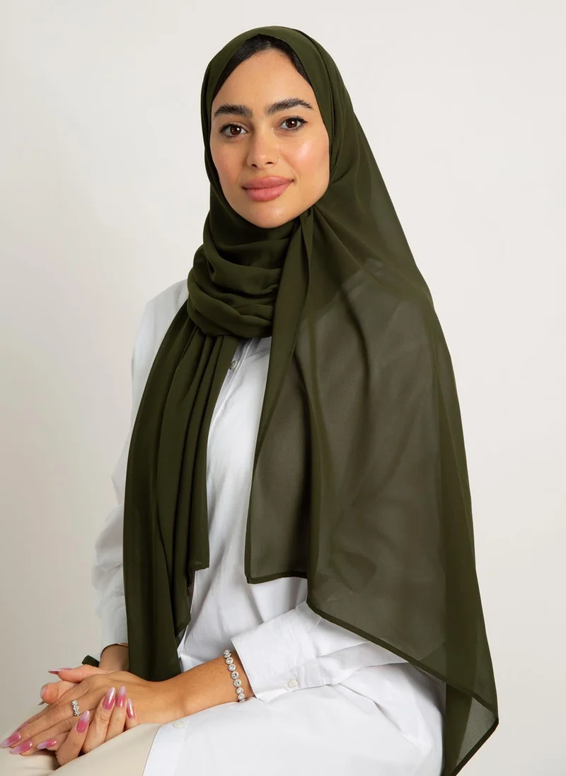 كاف ميم طرحة ليزر زيتوني صافي