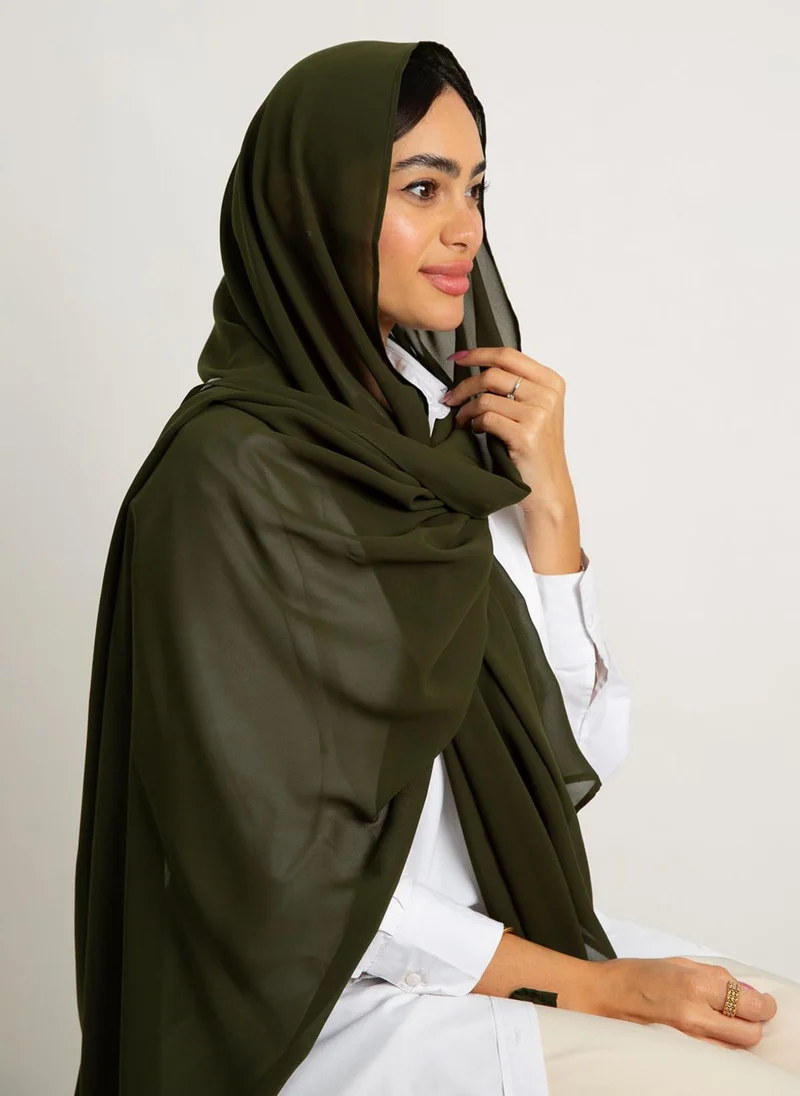 كاف ميم طرحة ليزر زيتوني صافي