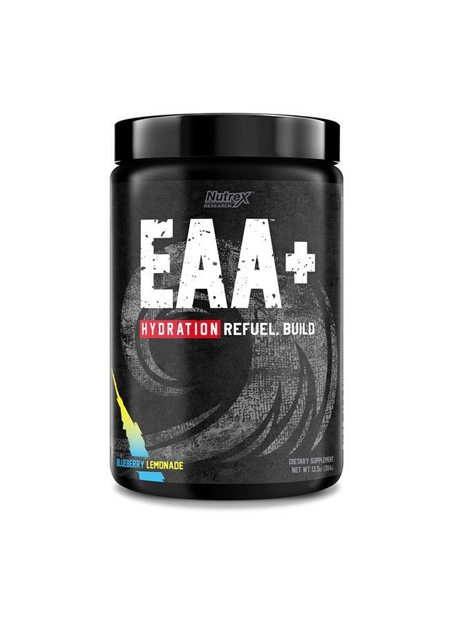 Nutrex Research EAA Hydration | EAAs + BCAA Powder | Muscle Recovery, Strength, Muscle Building, Endurance | 8G Essential Amino Acids + Electrolytes | Blueberry Lemonade 30 Servings - Image 1