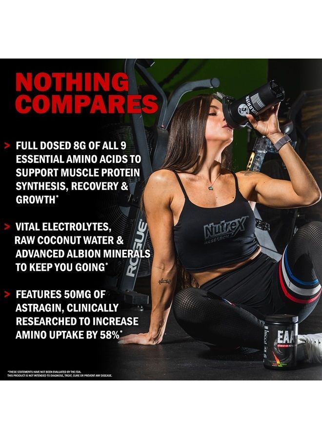 Nutrex Research EAA Hydration | EAAs + BCAA Powder | Muscle Recovery, Strength, Muscle Building, Endurance | 8G Essential Amino Acids + Electrolytes | Blueberry Lemonade 30 Servings - Image 3