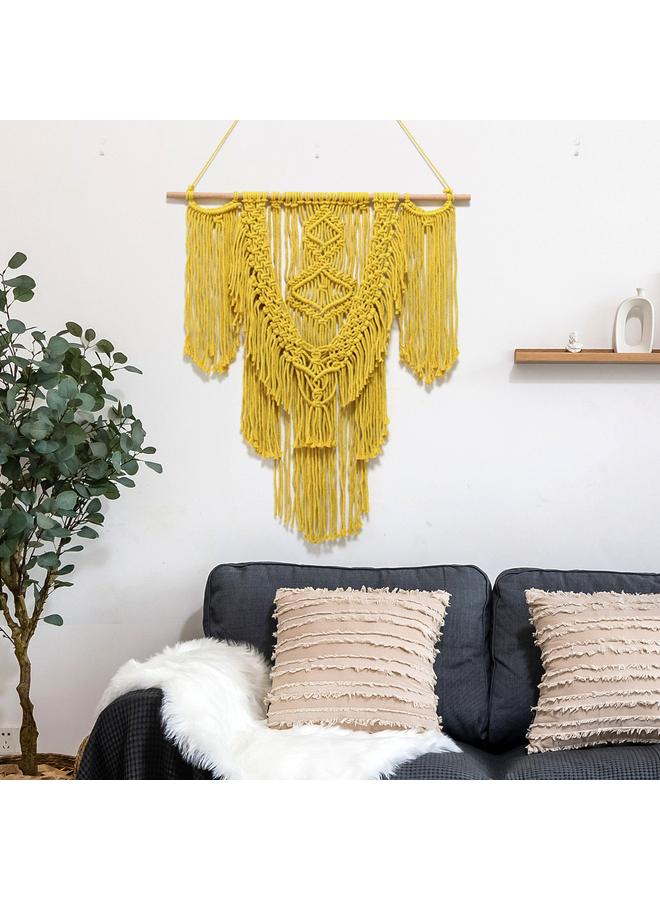 Bluejw Nordic Style Wall Decorations Handmade Woven Tapestries Homestay Decorative Wall Hanging Bohemian Blanket Simple Home Decorative Background - Image 2