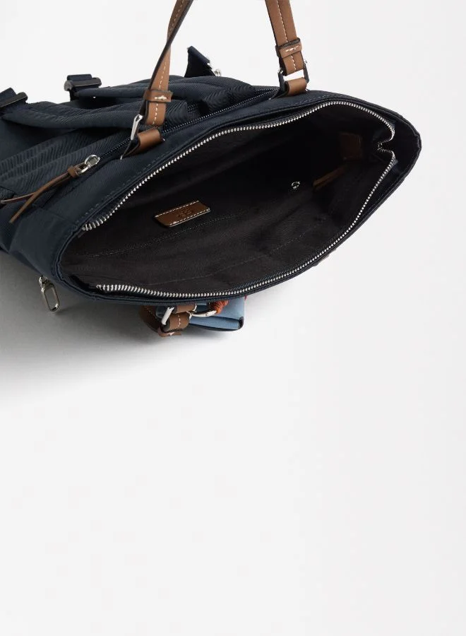PARFOIS NYLON BACKPACK WITH PENDANT