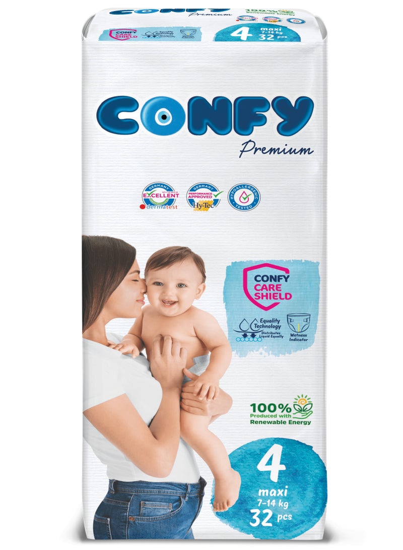Confy Premium Baby Diapers Size 4, 96 pcs, 7-14 kg - Image 3