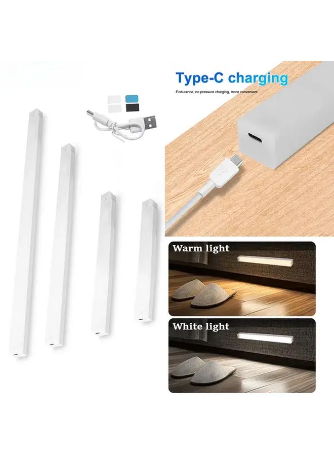 مصباح يعمل بالطاقة عبر USB مع حساس حركة، طول 20 سم، لاسلكي لخزائن، أبيض، تشغيل/إيقاف تلقائي - Image 3