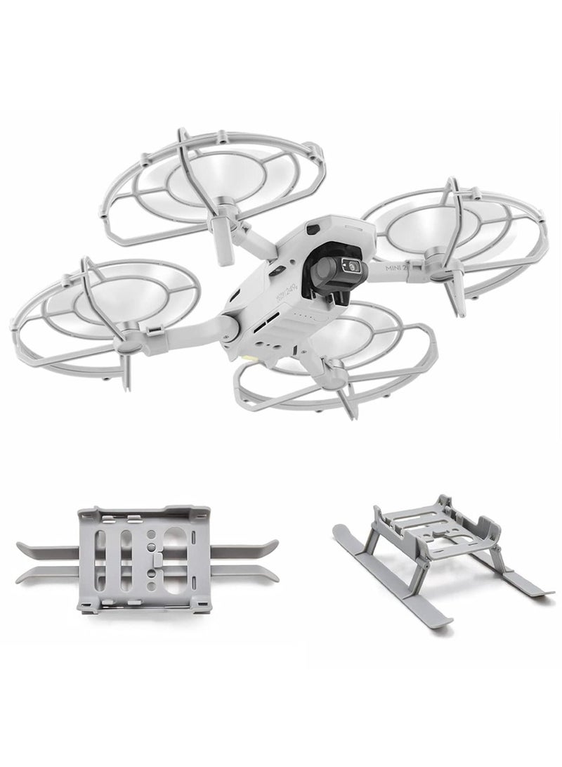KASTWAVE Propeller Guards and Foldable Landing Gear Extension Legs for DJI Mavic Mini 2 / SE, Drone Accessories Compatible with DJI Mini 2, for DJI Mini SE, for Mavic Mini Drone Cover Accessories - Image 1