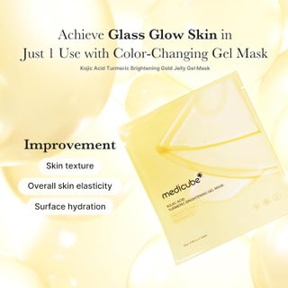 Kojic Acid Turmeric Brightening Gold Jelly Gel Mask (4EA), Overnight Face Mask with Niacinamide for Radiant Glass Skin, Firming & Hydrating Color-Changing Gel Mask for Elasticity & Even Skin Tone - view 5