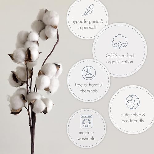 Woolino Ecolino Organic Cotton Baby Sleep Sack - 2-Way Zipper Baby Wearable Blanket - Toddler Sleeping Bag Sack - 18-36 Months - Silver - Image 3
