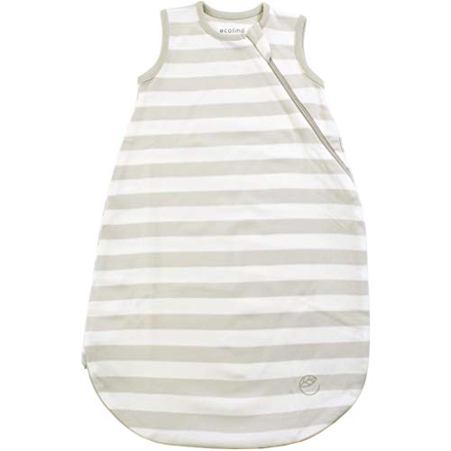 Woolino Ecolino Organic Cotton Baby Sleep Sack - 2-Way Zipper Baby Wearable Blanket - Toddler Sleeping Bag Sack - 18-36 Months - Silver - Image 2