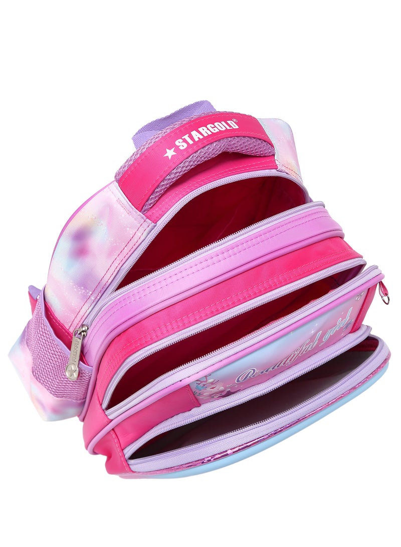 Stargold Baby Backpack 3Pcs Combo For Baby Girl With Adjustable Strap For School 12 Inch - Image 3