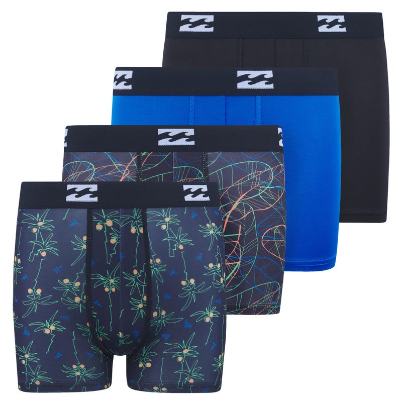 Billabong Boys Underwear 4 Pack Boxer Briefs for Boys 6-18 Durable Stretch Breathable Moisture Wicking - Image 1