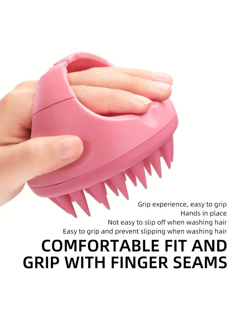 Goolsky فرشاة شامبو لتدليك فروة الرأس من السيليكون الناعم 1 قطعة - غسالة شعر يدوية مضادة للحساسية لإزالة القشرة، لا تحتاج إلى بطارية - Image 1