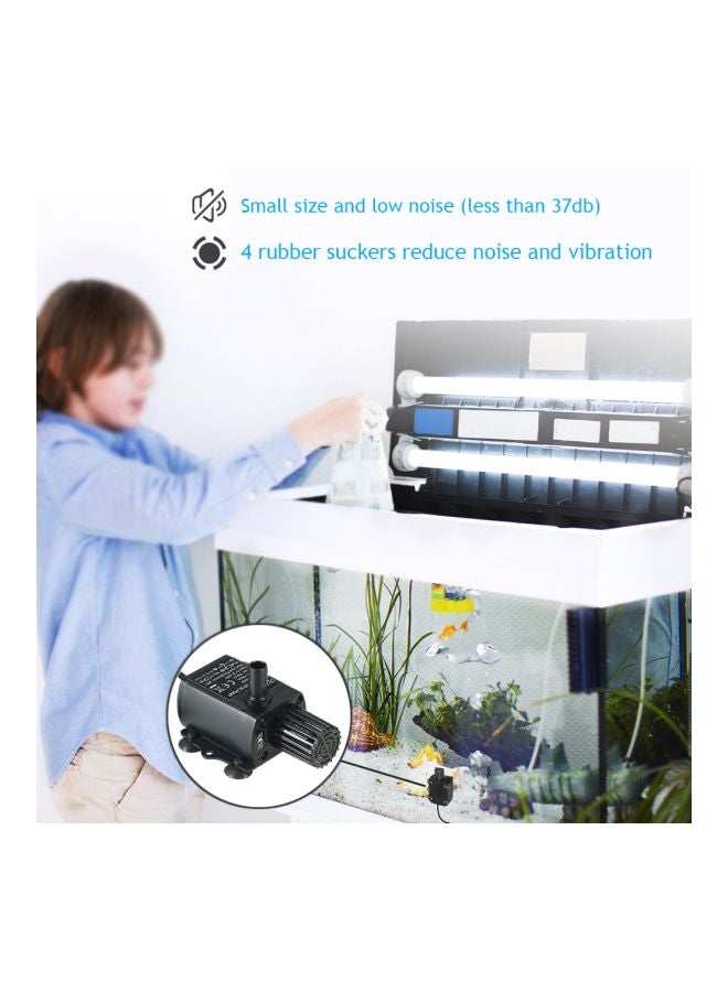 Generic Ultra-Quiet Mini Submersible  Brushless Water Pump Fountain Black  - Image 5