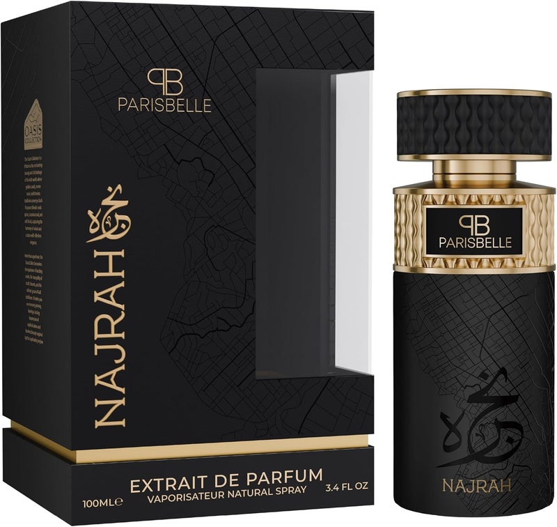 Parisbelle Najrah Oasis Collection Extrait De Parfum 100ml | Floral-Fruity Unisex Scent with Spicy Woody Heart & -Vanilla Base - Image 1