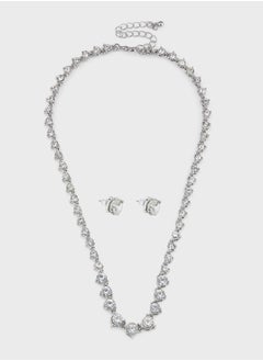 Diamante Necklace & Earring Set