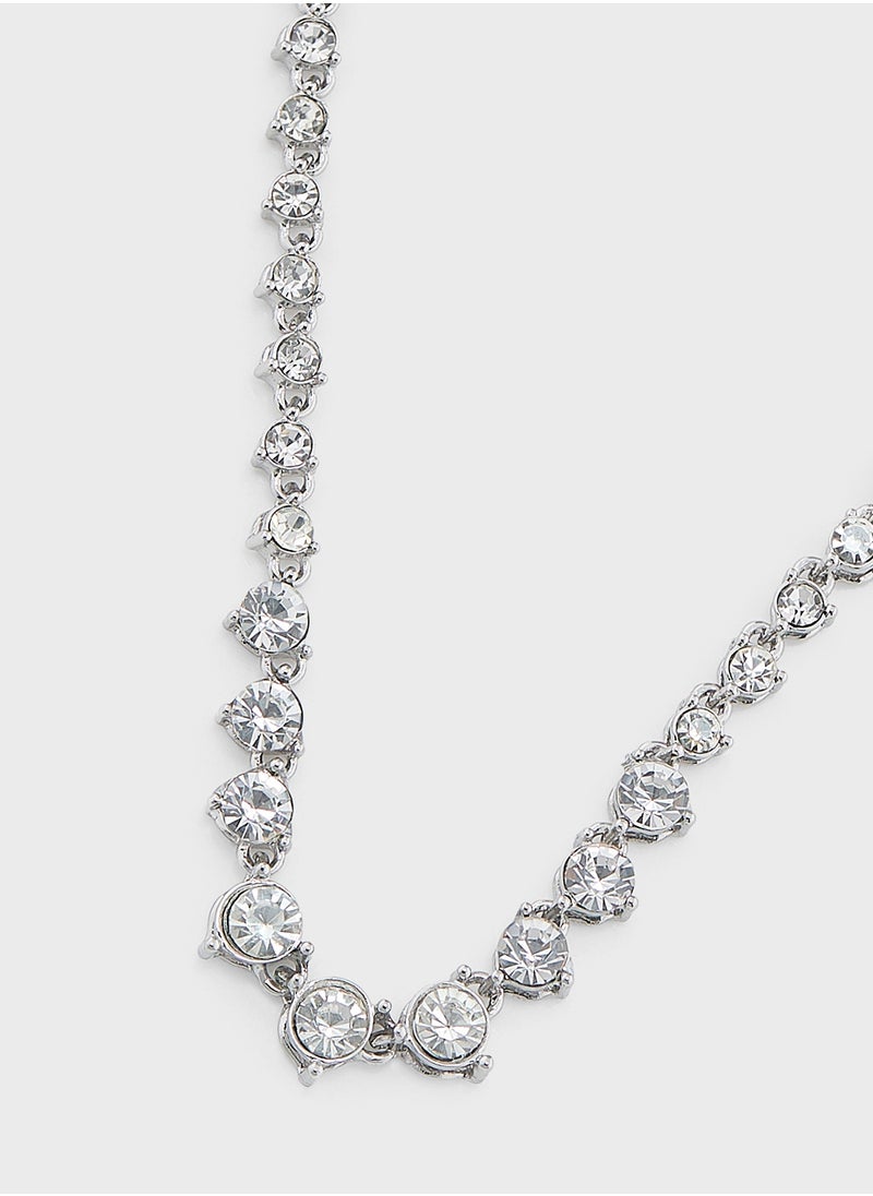 Ella Limited Edition - Diamante Necklace & Earring Set - Image 1
