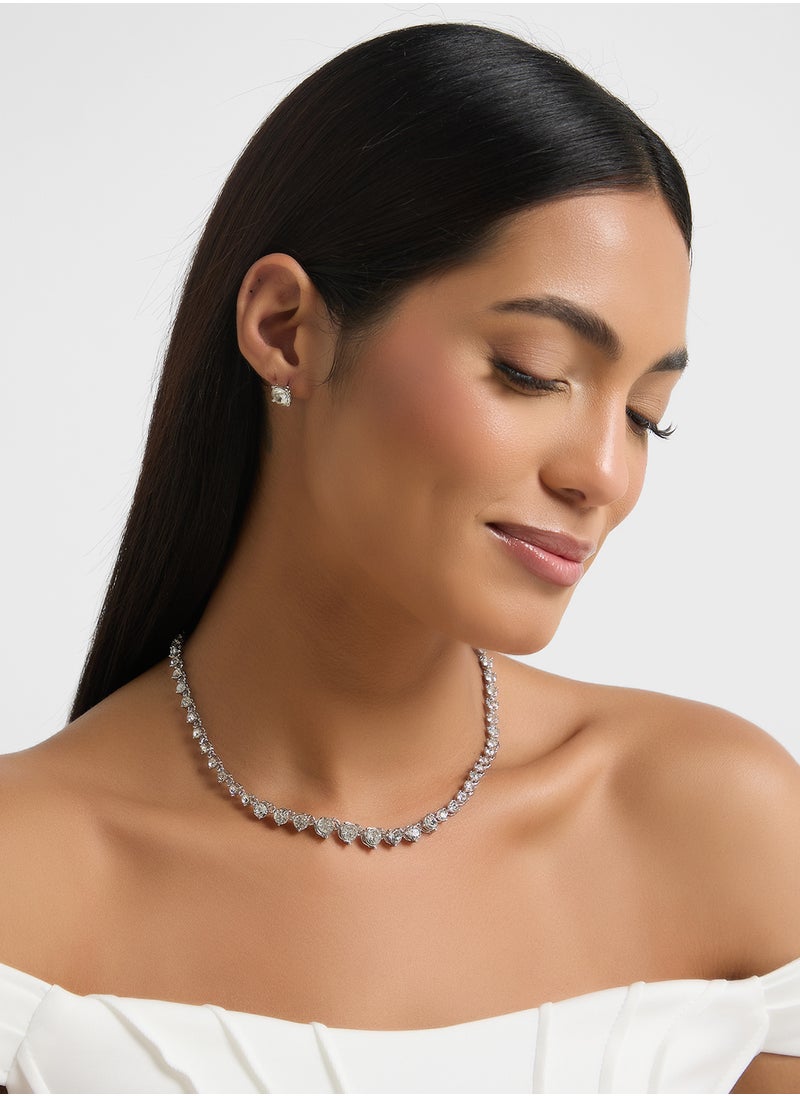 Ella Limited Edition - Diamante Necklace & Earring Set - Image 1