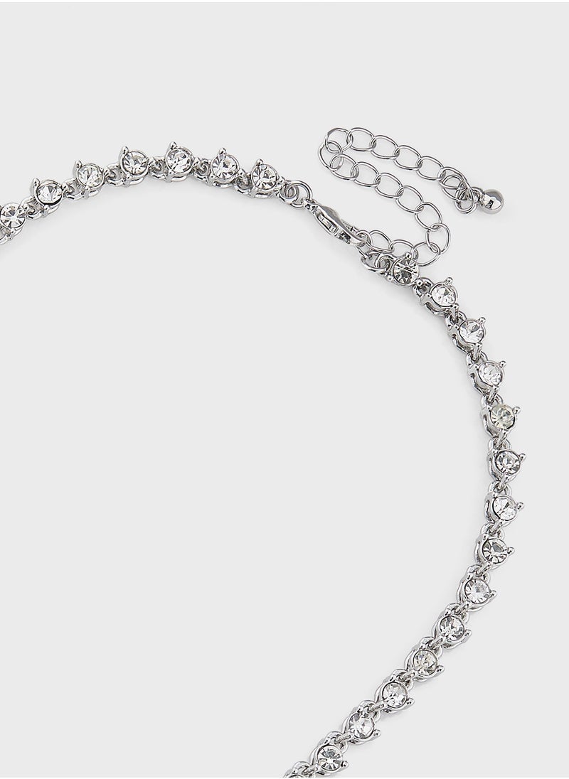 Ella Limited Edition - Diamante Necklace & Earring Set - Image 1