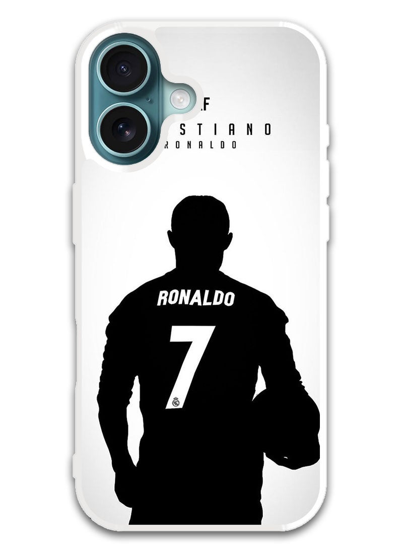 Theodor Protective Case Cover For APPLE IPHONE 16 Plus RF Cristiano Ronaldo (White Bumper) - Image 1
