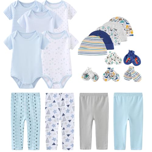 Kiddiezoom Unisex Baby Layette Essentials Giftset Clothing Set 19-Piece For Newborn Baby - Image 1