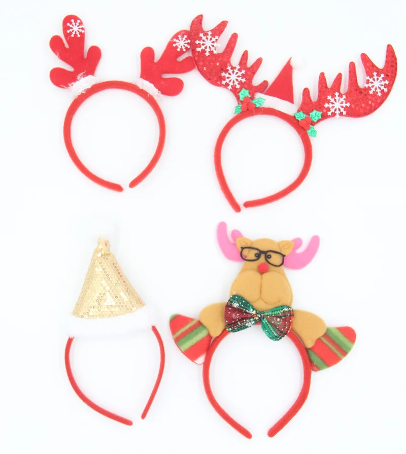 D'Daniela 8 Pieces Christmas Party Headbands for Xmas