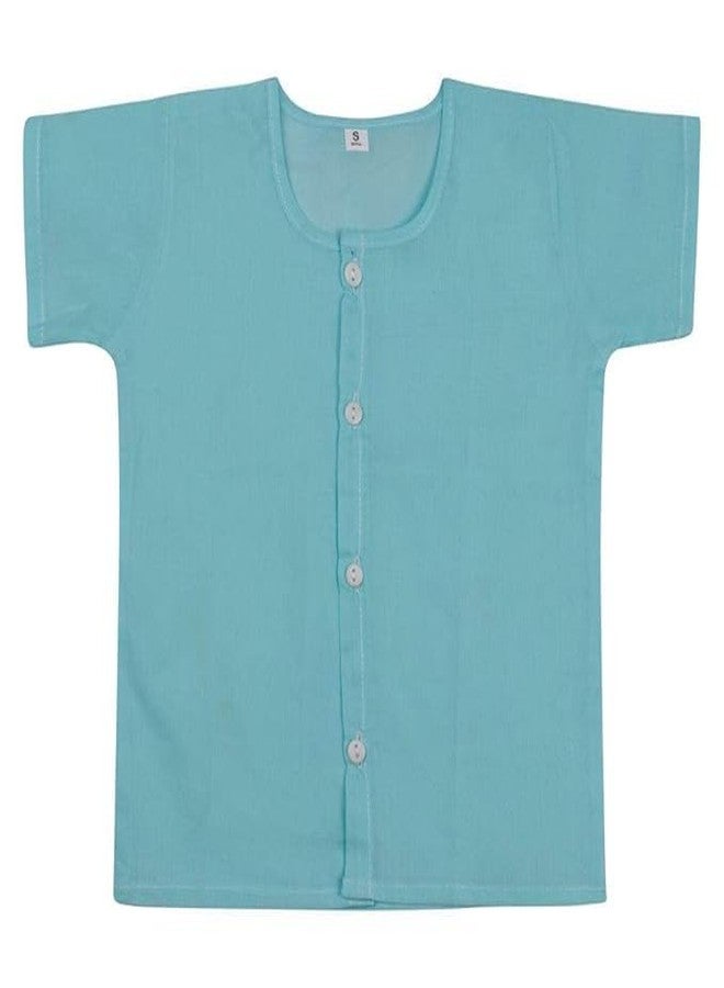Fashtastic Baby Jabhla | Unisex Baby Loose Fit Shirt | Baby Loose Fit Pehran (Pink, Sky, Yellow) (in, Alpha, S, Regular, Pink, Sky, Yellow) - Image 4