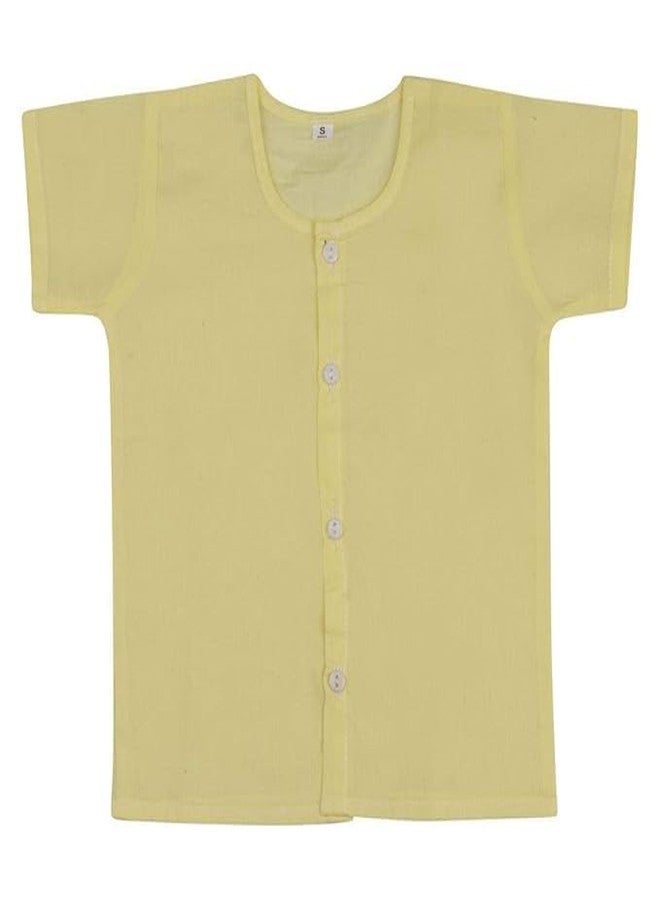 Fashtastic Baby Jabhla | Unisex Baby Loose Fit Shirt | Baby Loose Fit Pehran (Pink, Sky, Yellow) (in, Alpha, S, Regular, Pink, Sky, Yellow) - Image 5