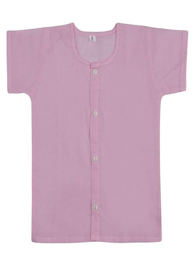 Fashtastic Baby Jabhla | Unisex Baby Loose Fit Shirt | Baby Loose Fit Pehran (Pink, Sky, Yellow) (in, Alpha, S, Regular, Pink, Sky, Yellow) - Image 3