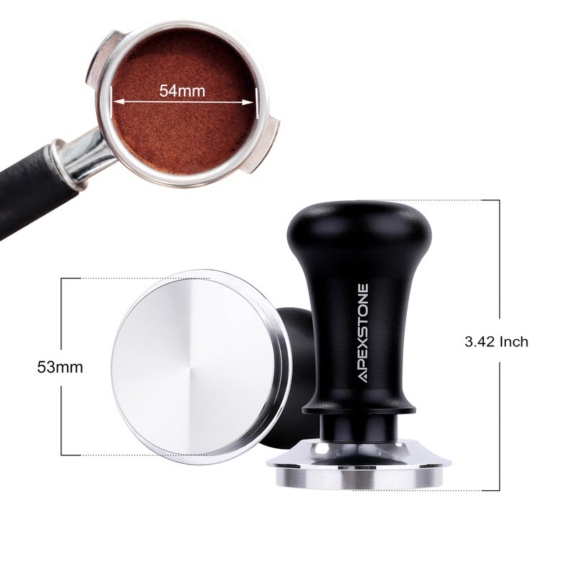 Apexstone Espresso Tamper 53mm Spring Loaded, Coffee Tamper Spring Loaded 53mm, Calibrated Espresso Tamper 53mm - Image 2