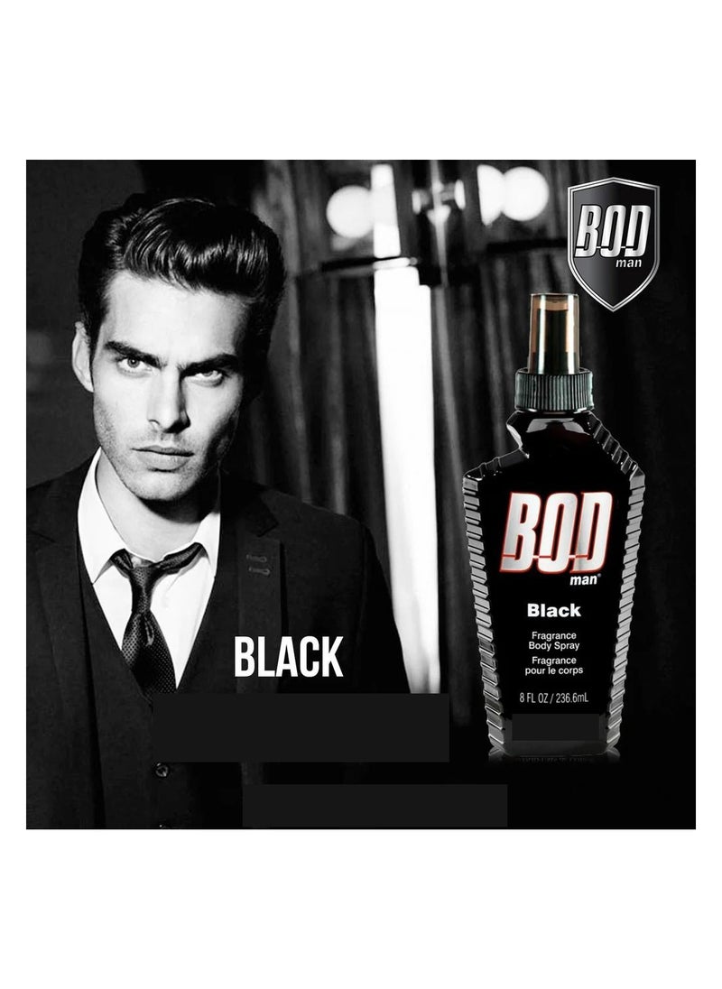 BOD - Bod Man Black Body Spray 236ml - Image 1