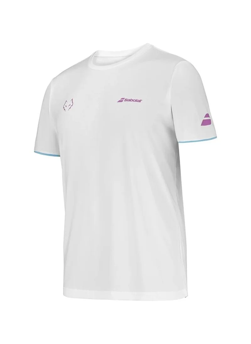 بابولات Babolat Padel Crew Neck Tee Lebron-6Ms25011-1000, Color - White, (French Brand)