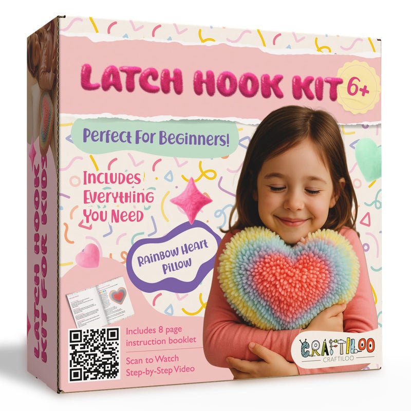 CRAFTILOO latchpillow Rainbow Heart - Image 1