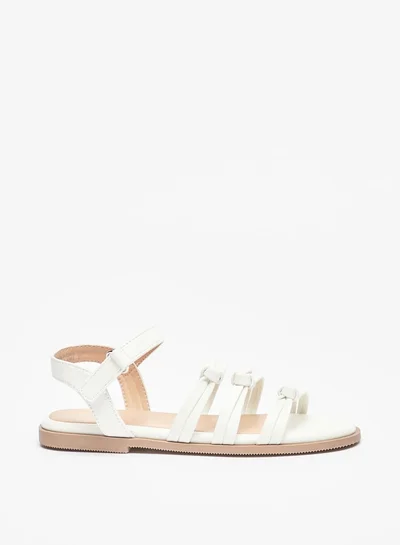 Flora Bella By Shoexpress Girl's Strappy Sandals with Hook and Loop Closure Ramadan Collection