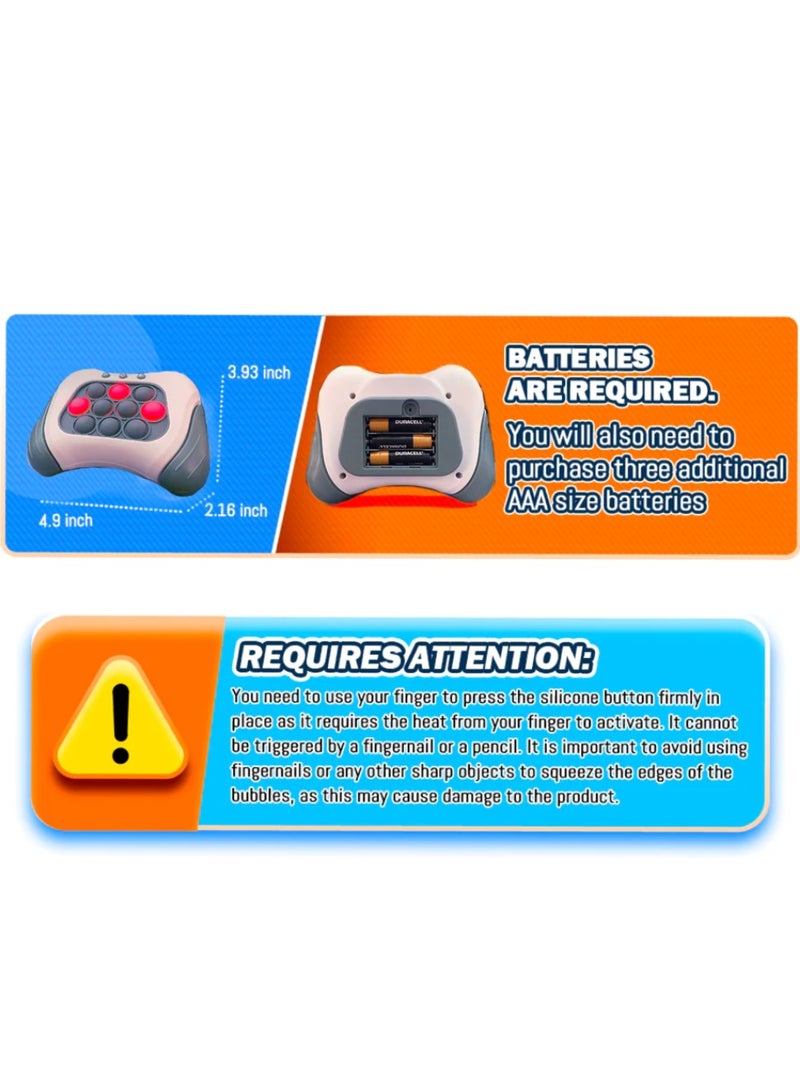 DIGI CORE Quick Push Electronic Pop Light Up Game For Kids Early Education Puzzle Game Machine For Children, Kids Fast Push Puzzle Game Decompression Toy For Kids Boys And Girls Aged 3-12 Years Hours Of Action - Image 2