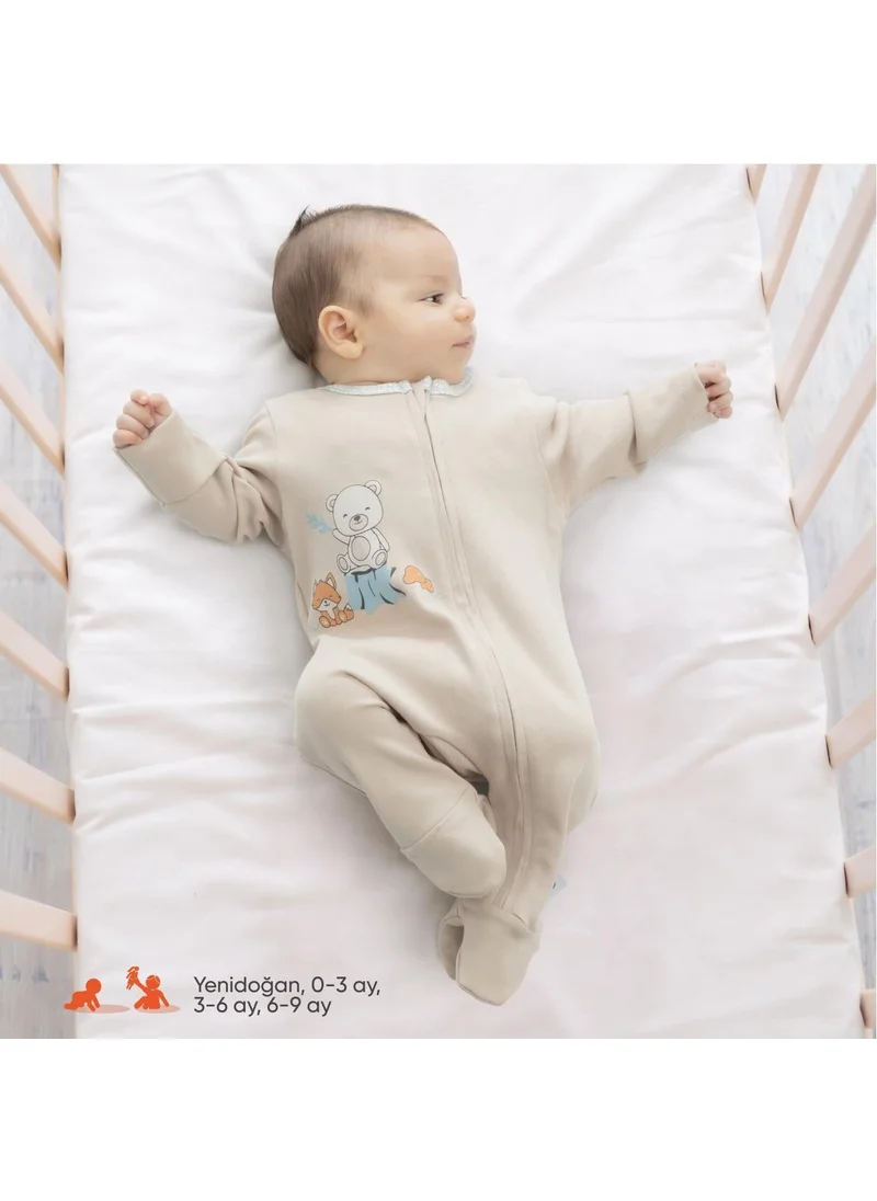 جينزبيبي Hero Long Sleeve Baby Romper Teddy (Organic)