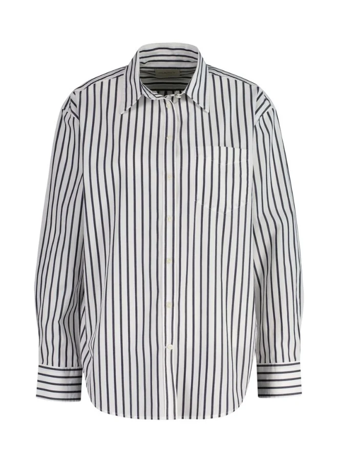 GANT Gant Relaxed Classic Poplin Striped Shirt
