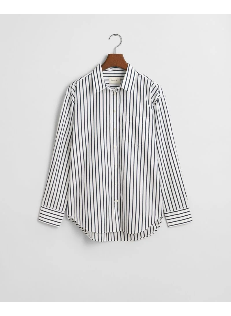 GANT Gant Relaxed Classic Poplin Striped Shirt