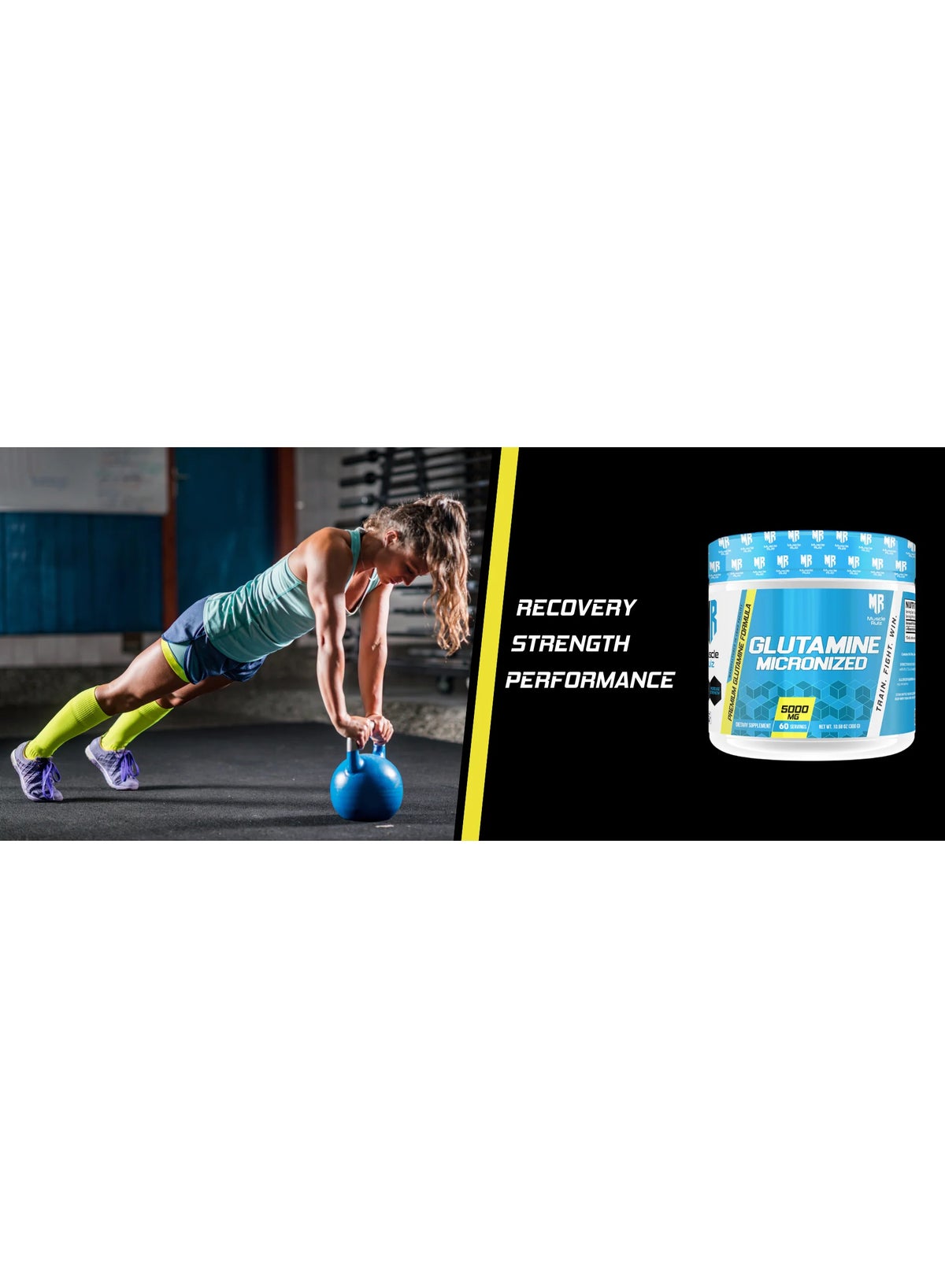 Muscle Rulz Mr Glutamine Micronized Powder 300g 60'S