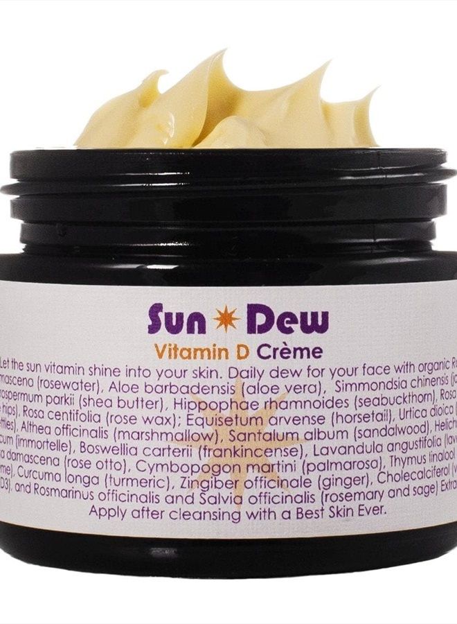 LIVINGLIBATIONS Living Libations - Organic Sun Dew Transdermal Vitamin D Crème | Natural, Wildcrafted, Vegan Clean Beauty (0.5 oz | 15 mL)  - Image 1