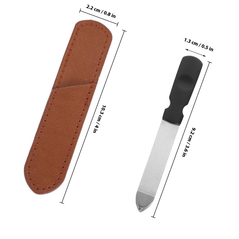 1 Set Of Nail Files Fingernail Files Manicure Files Portable Nail Files Stainless Steel Nail Buffer Women Nail Files Travel Nail Files Nail Trimming Tool - Image 2