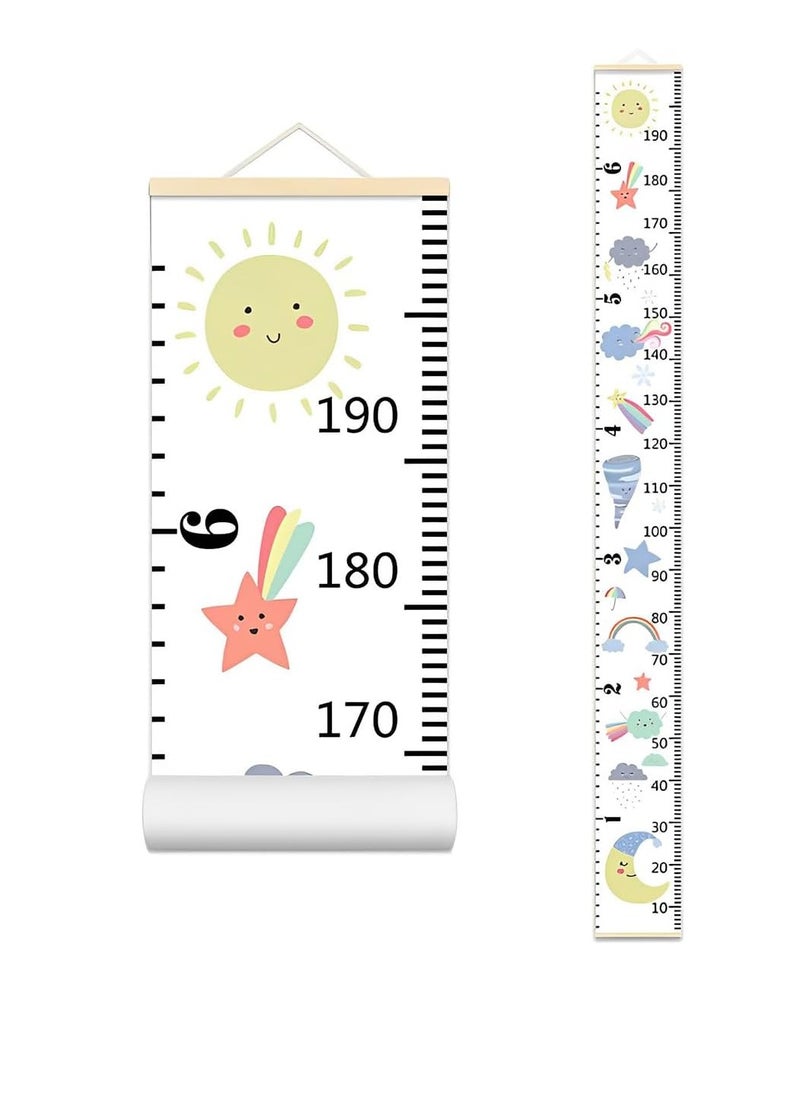 Gonice Height Growth Chart Ruler, Height Chart for Kids, Baby Wall Hanging Ruler, Height Measure Chart, Wall Chart for Room Decor Wall  - Image 1