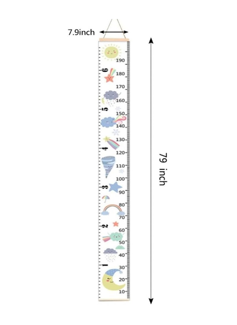 Gonice Height Growth Chart Ruler, Height Chart for Kids, Baby Wall Hanging Ruler, Height Measure Chart, Wall Chart for Room Decor Wall  - Image 2