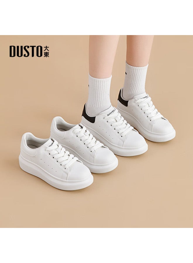 DUSTO Da Dong Women's Shoes Spring New Flat Middle Heel Round Toe Casual Shoes With Straps C0806 - Image 2